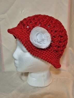 Child Size Classic Vintage Look•  Handmade•Summer Crochet ☀️ Bucket Hat